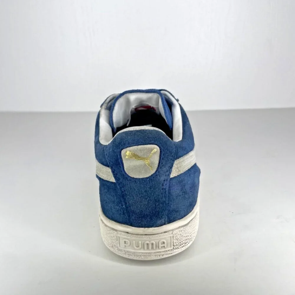 Puma Suede Classic Navy Blue White Low Top Retro Sneakers Men’s 9